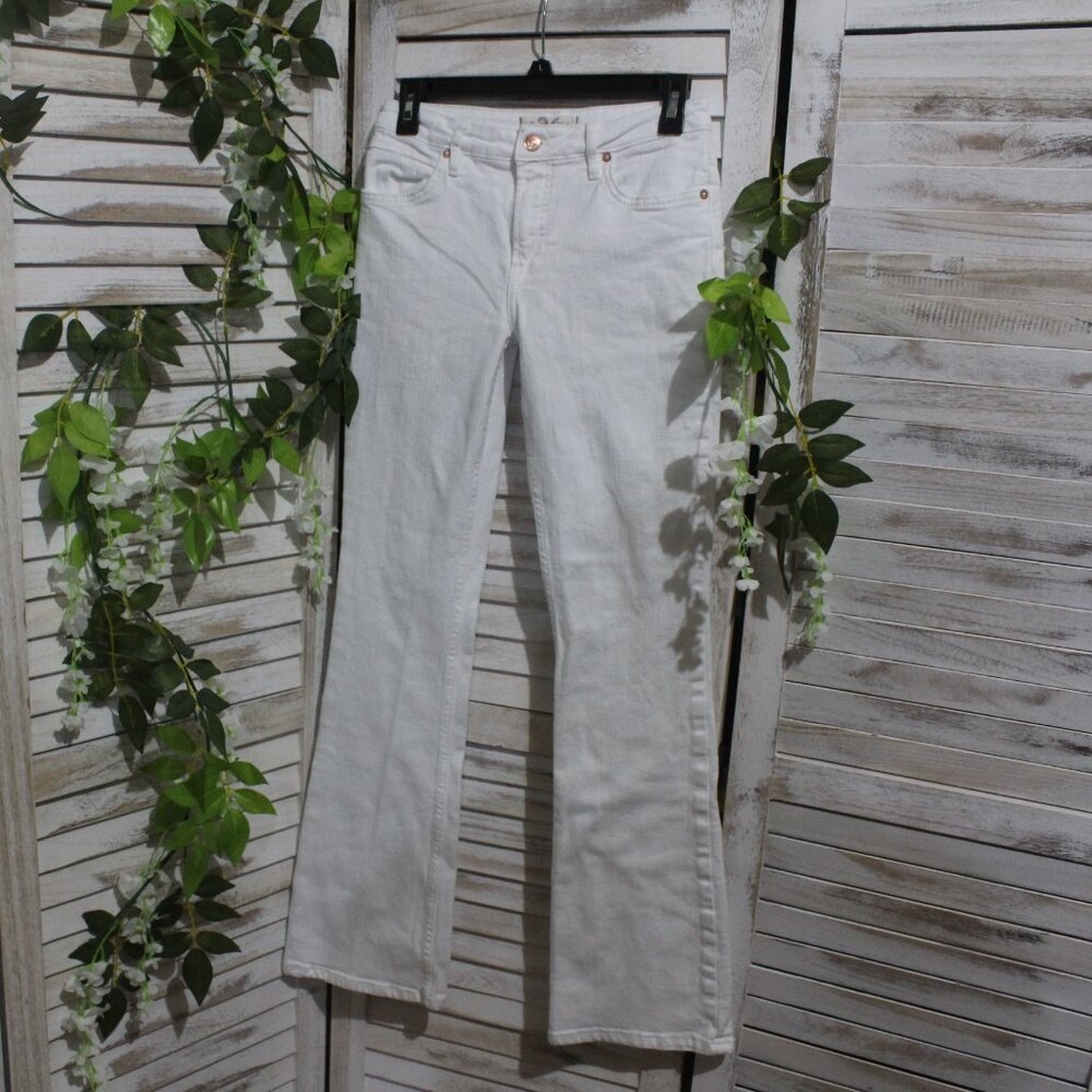 Free People We The Free White Bootcut Jeans (993)